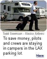 The parking lot at LAX has more than 100 residents, including captains, first officers, mechanics, flight attendants, support staff and air cargo employees.